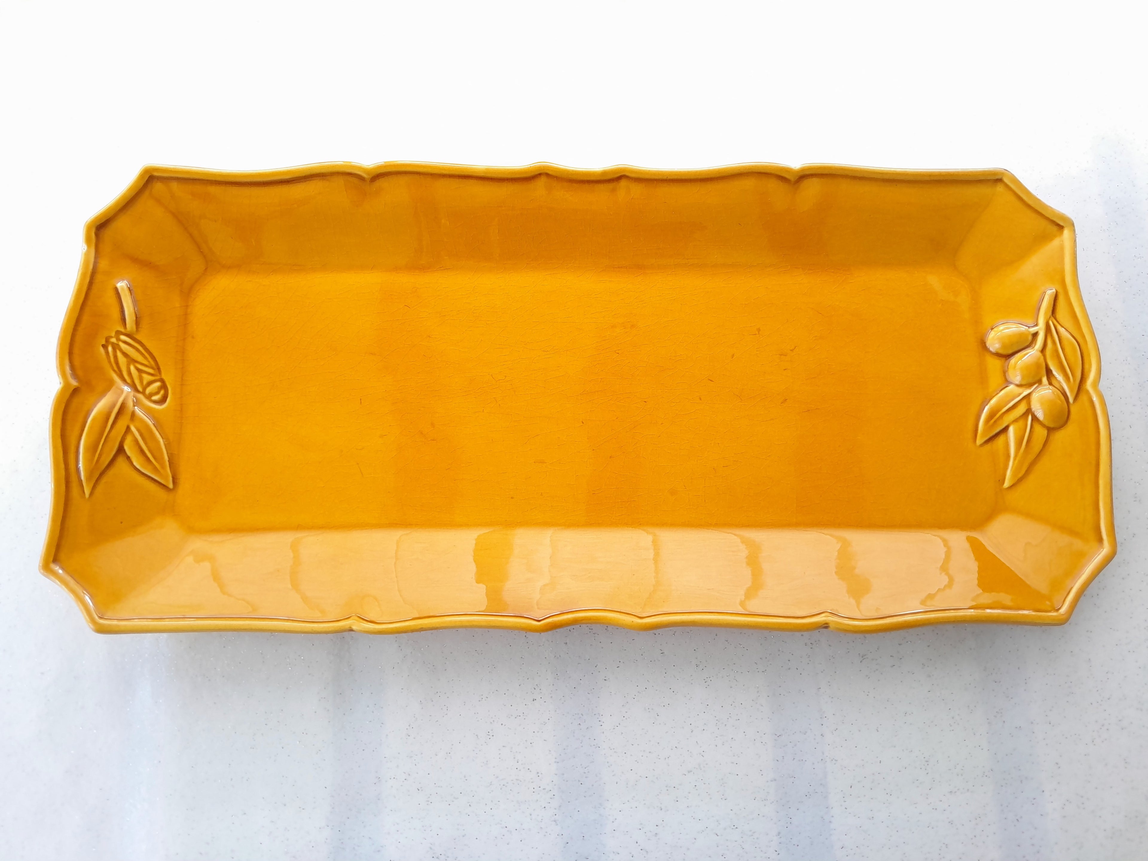 Plat rectangulaire vintage Siléa-Ref 005