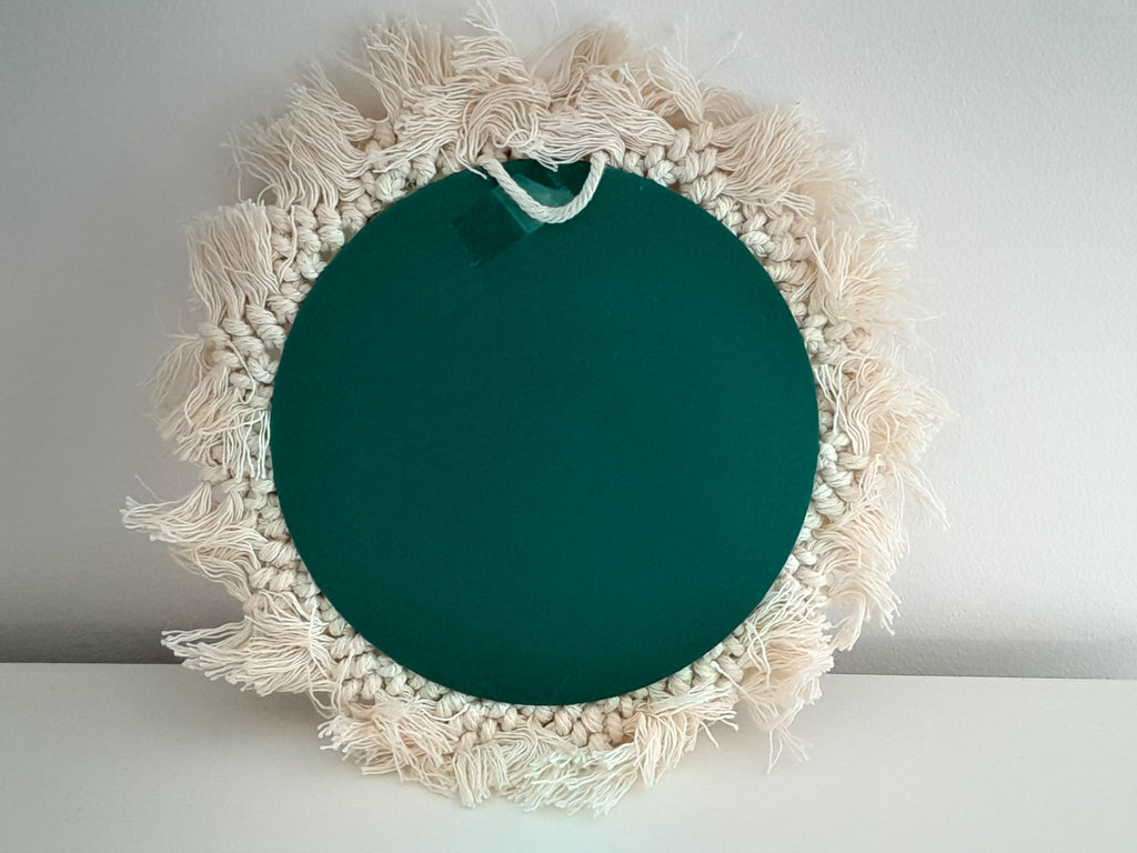 Miroir en macramé - Ref 011