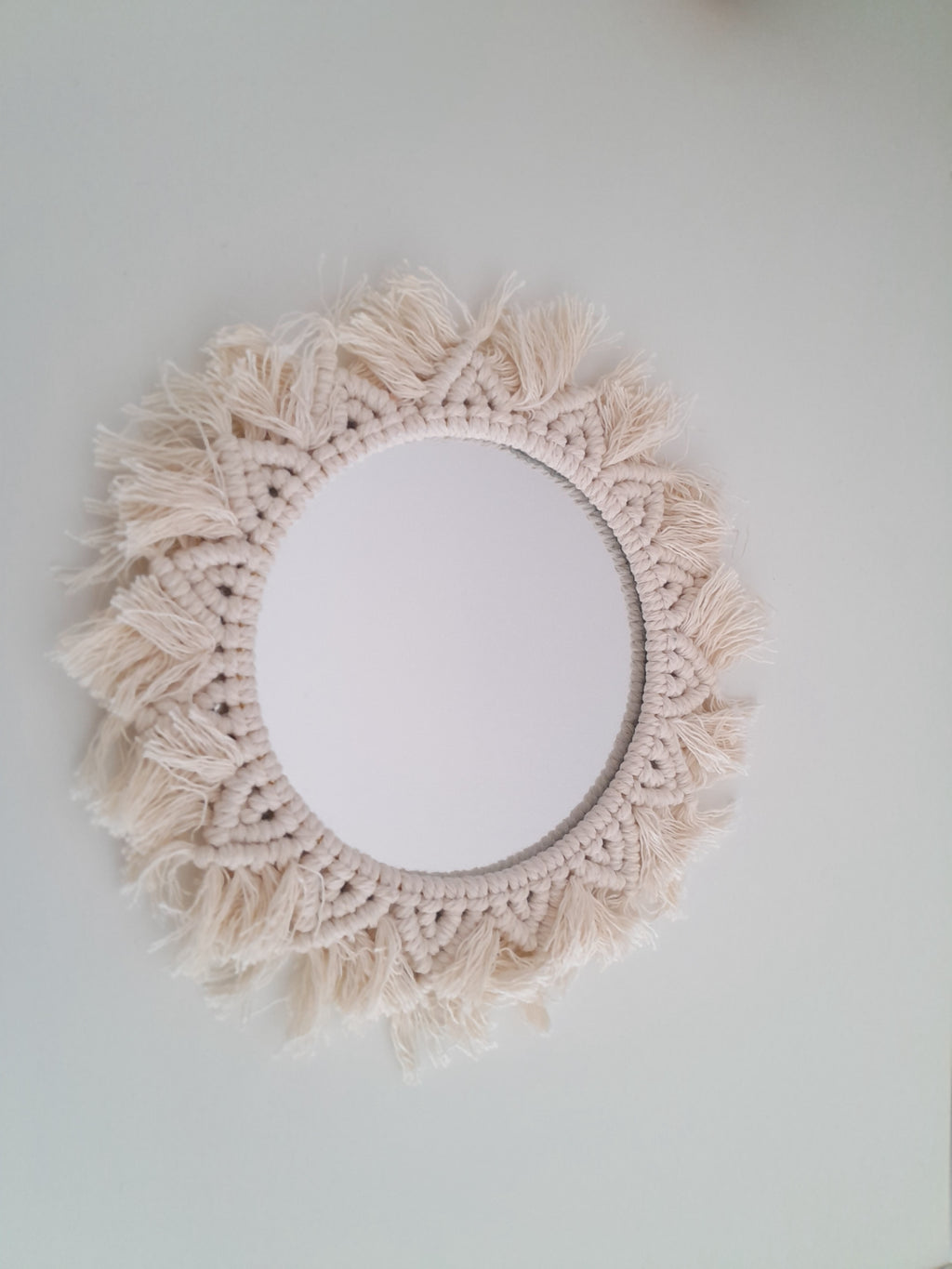 Miroir en macramé - Ref 011