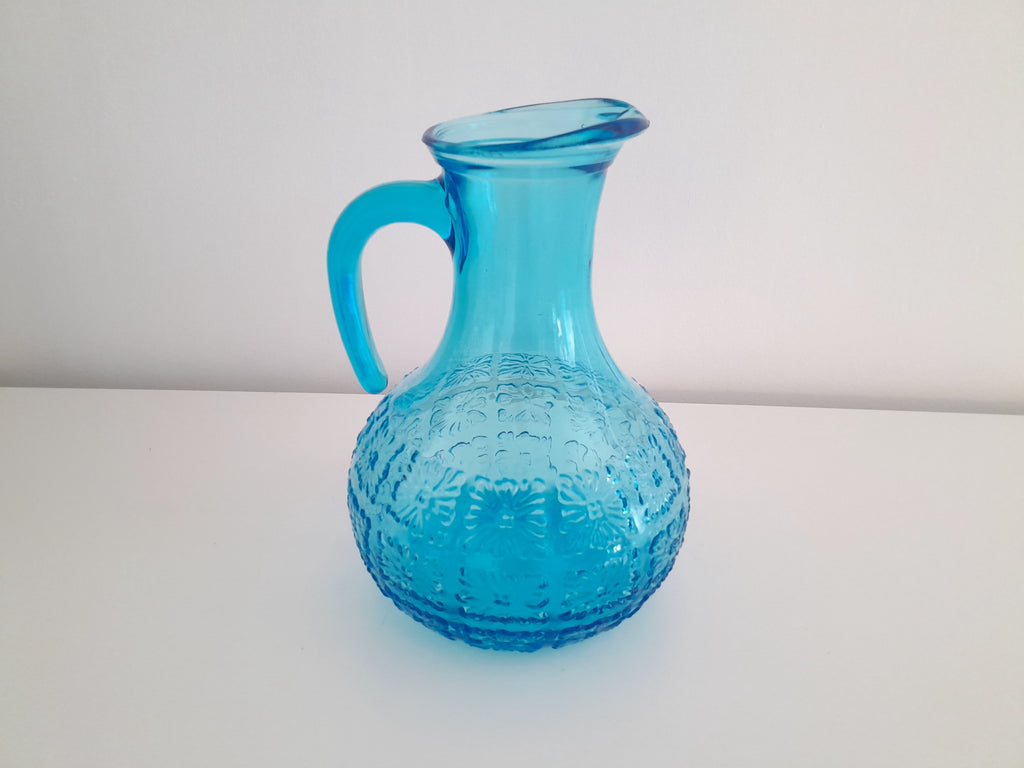 Carafe bleue Rossini années 50 - Ref 018