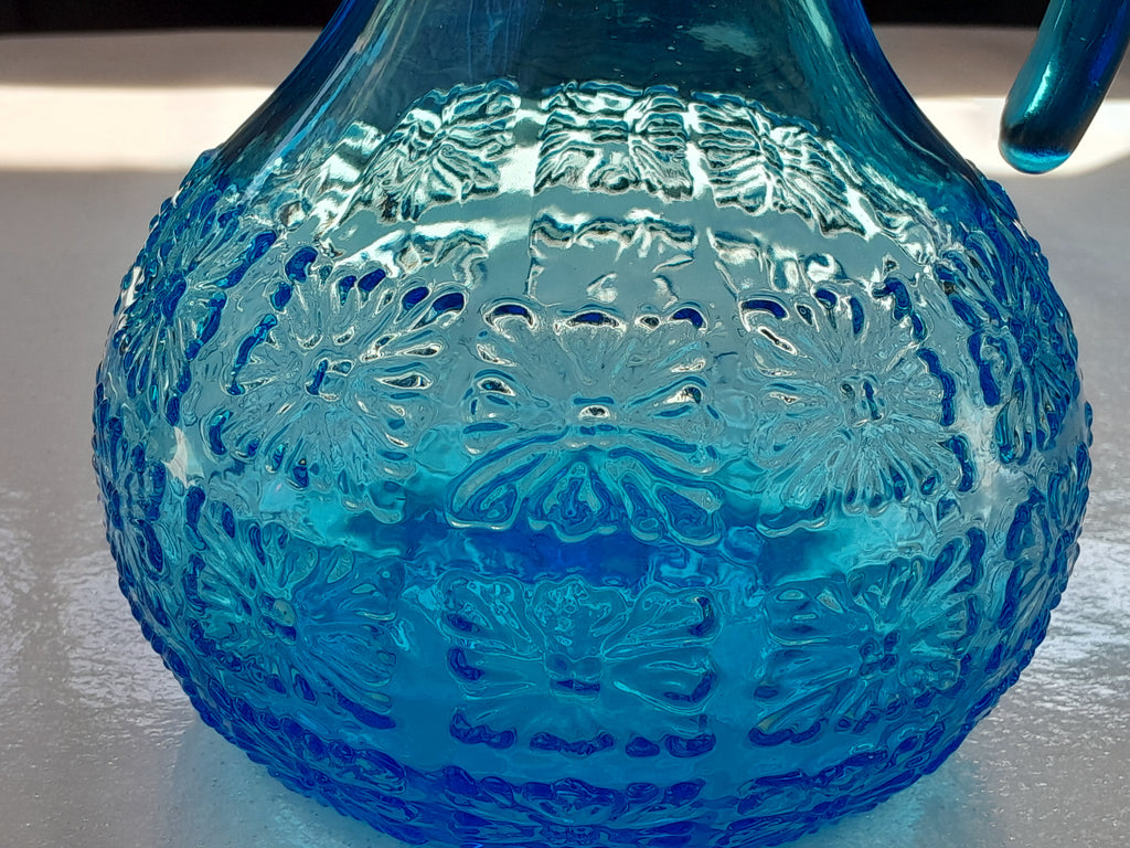 Carafe bleue Rossini années 50 - Ref 018