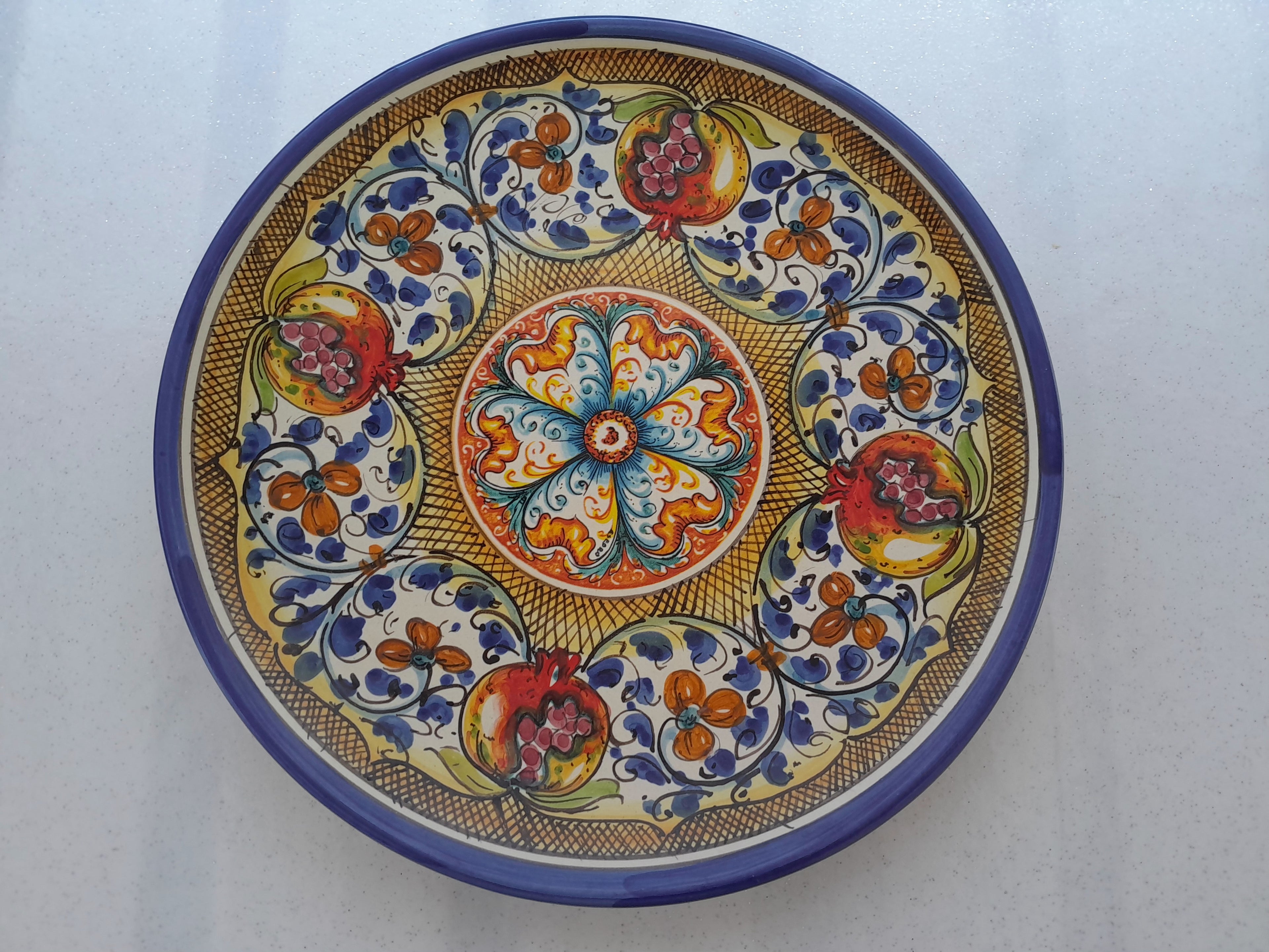 Decorative plate Esedra Caltagirone - Ref 025