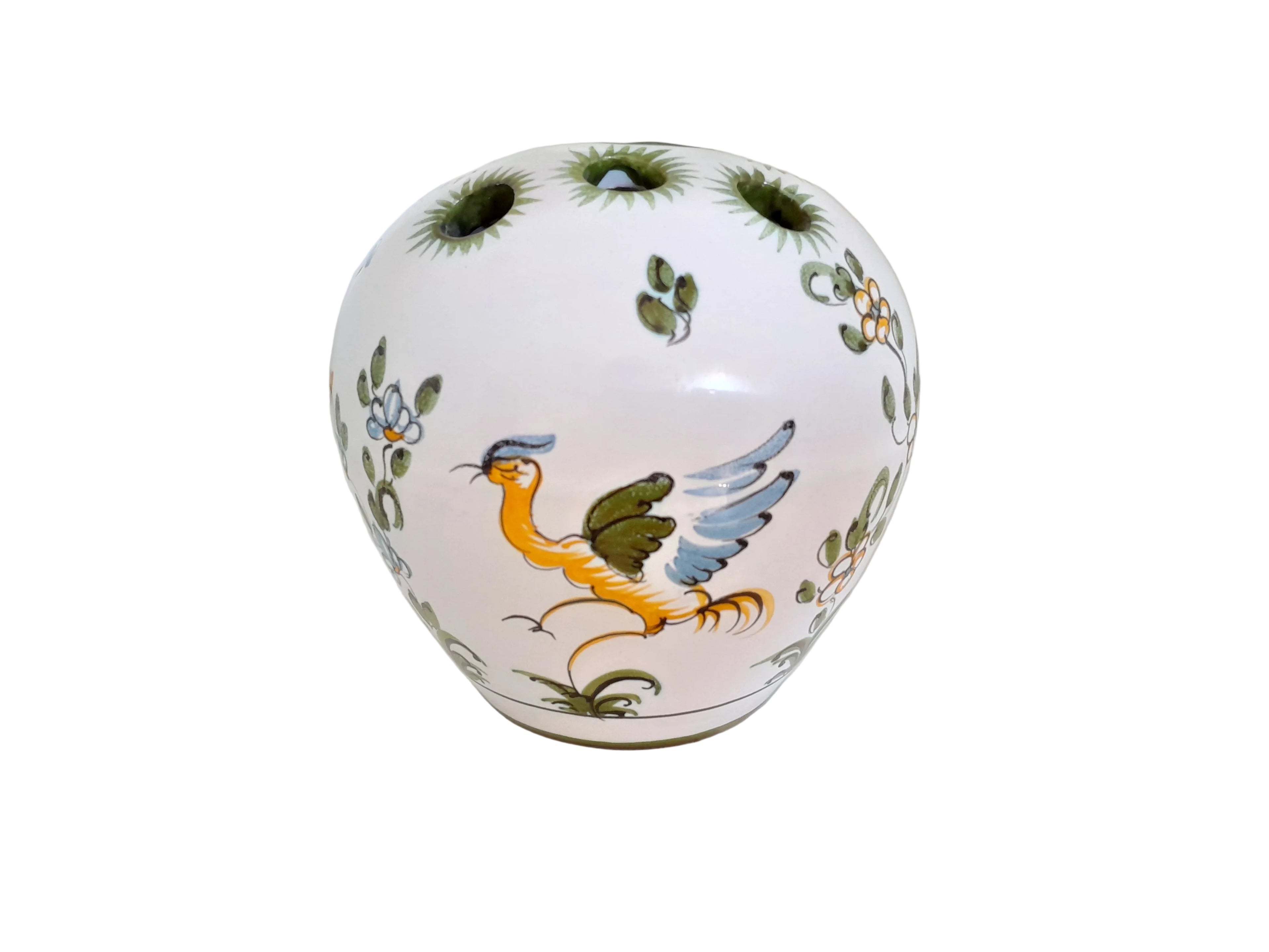 Vase pique-fleurs Moustiers vintage - Ref 031