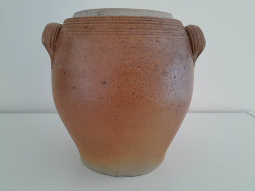 Pot en grès marron - Ref 035