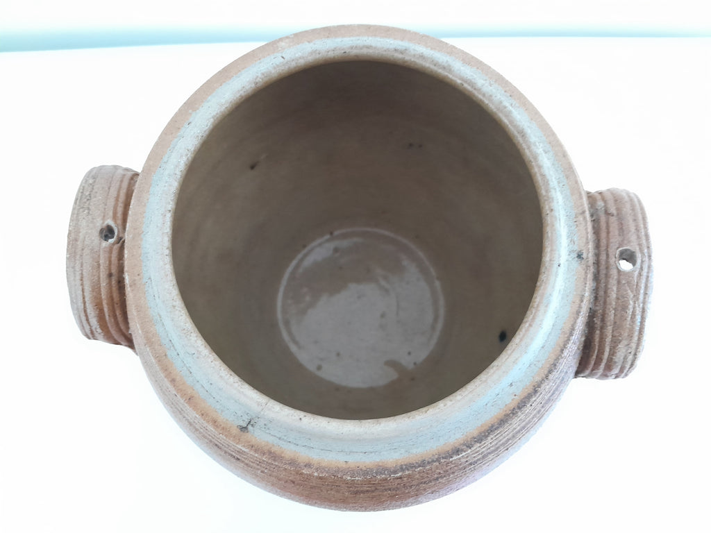 Pot en grès marron - Ref 035