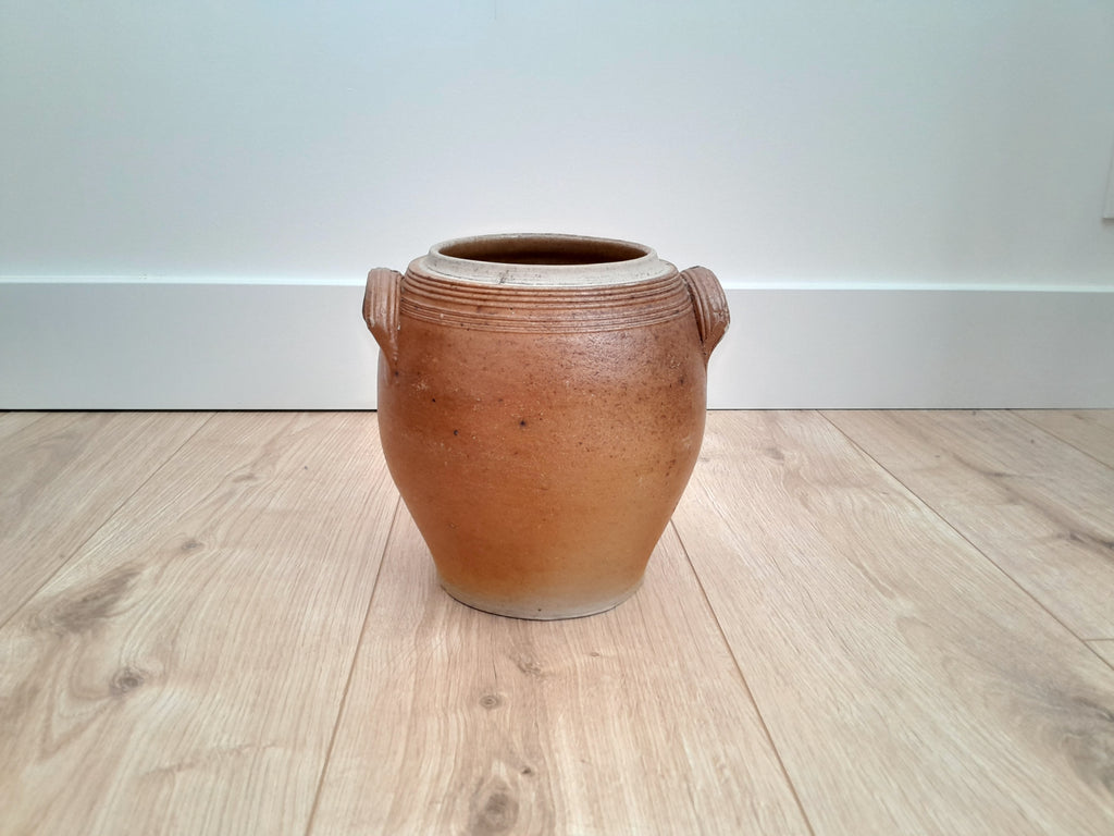 Pot en grès marron - Ref 035