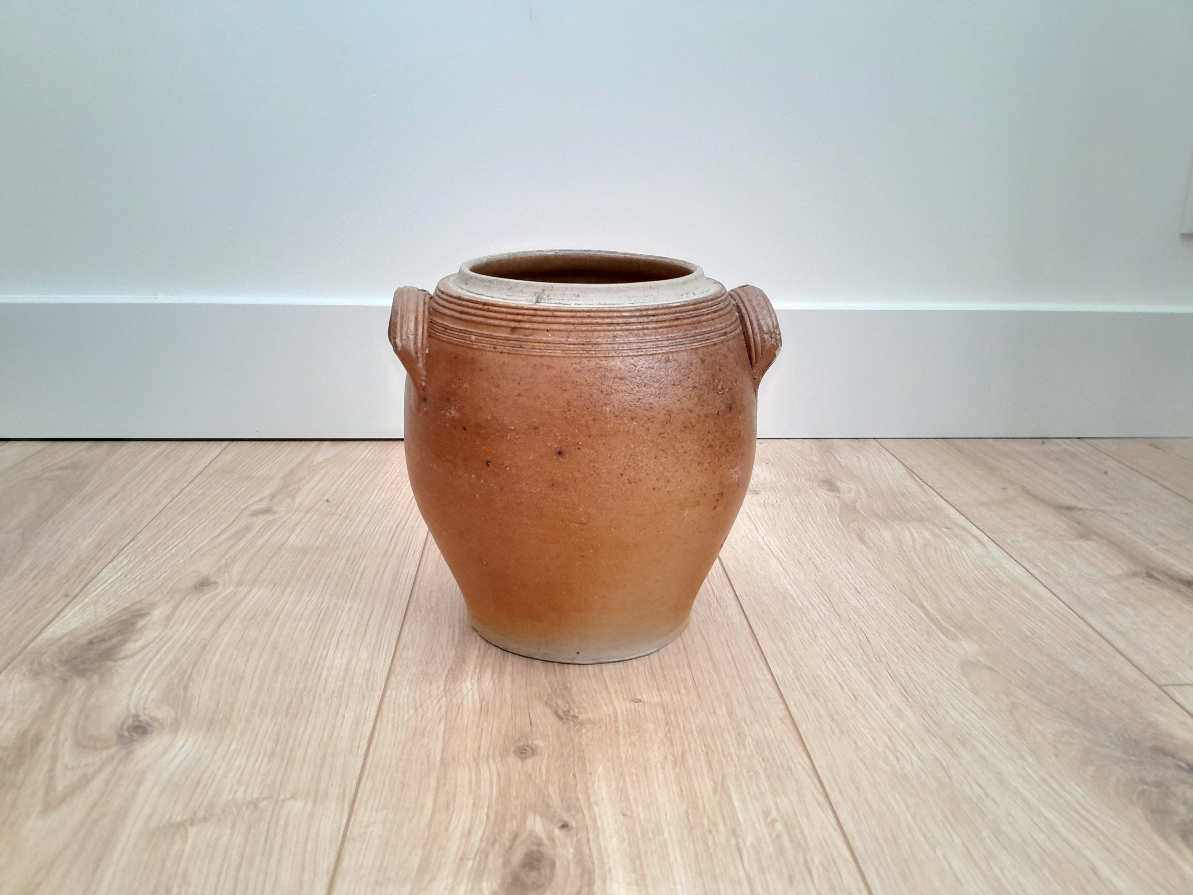 Pot en grès marron - Ref 035