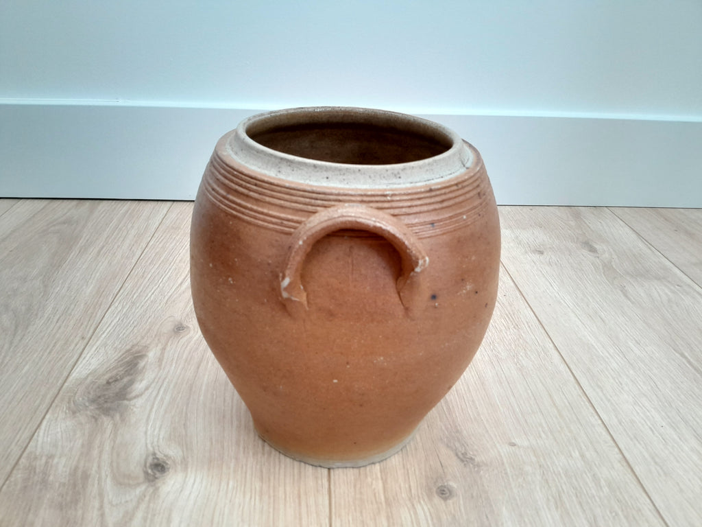 Pot en grès marron - Ref 035