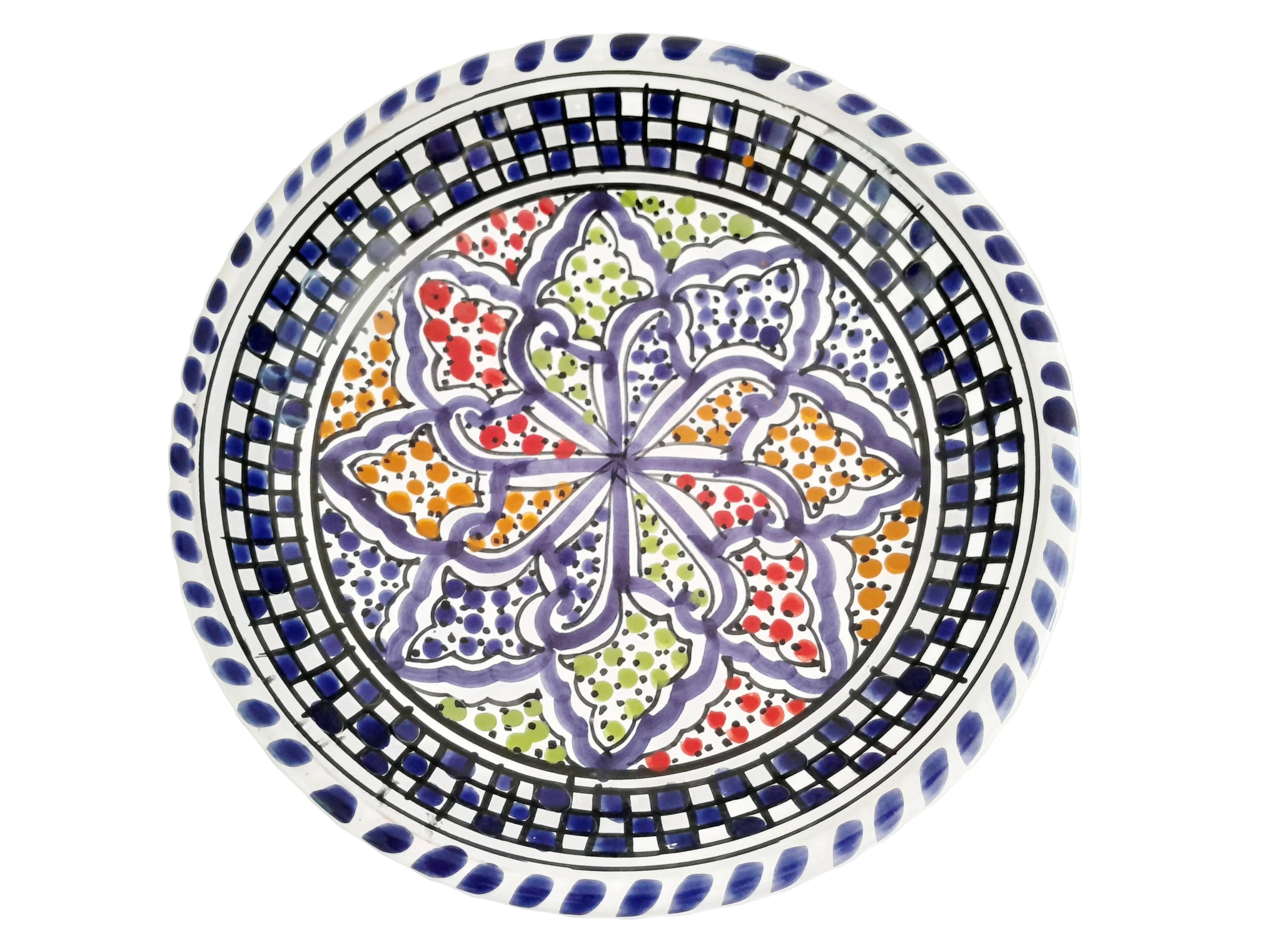 Assiette creuse tunisienne - Ref 036