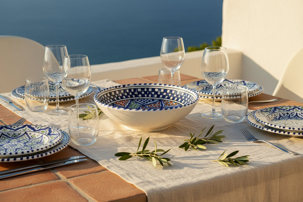 Assiette creuse tunisienne - Ref 036