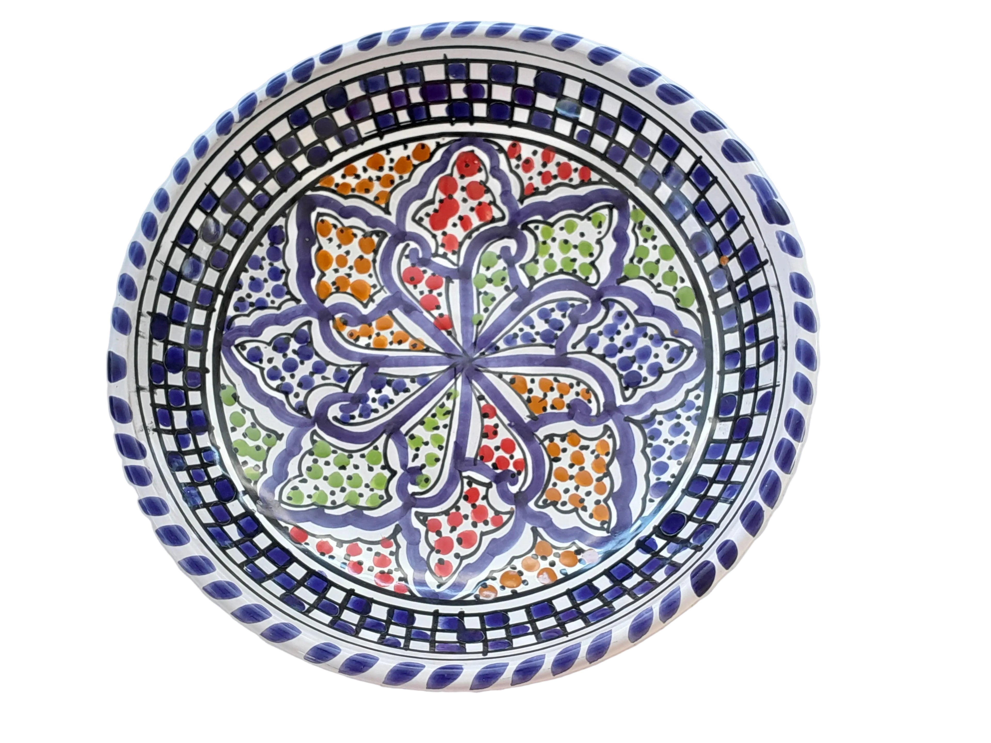 Assiette creuse tunisienne - Ref 036