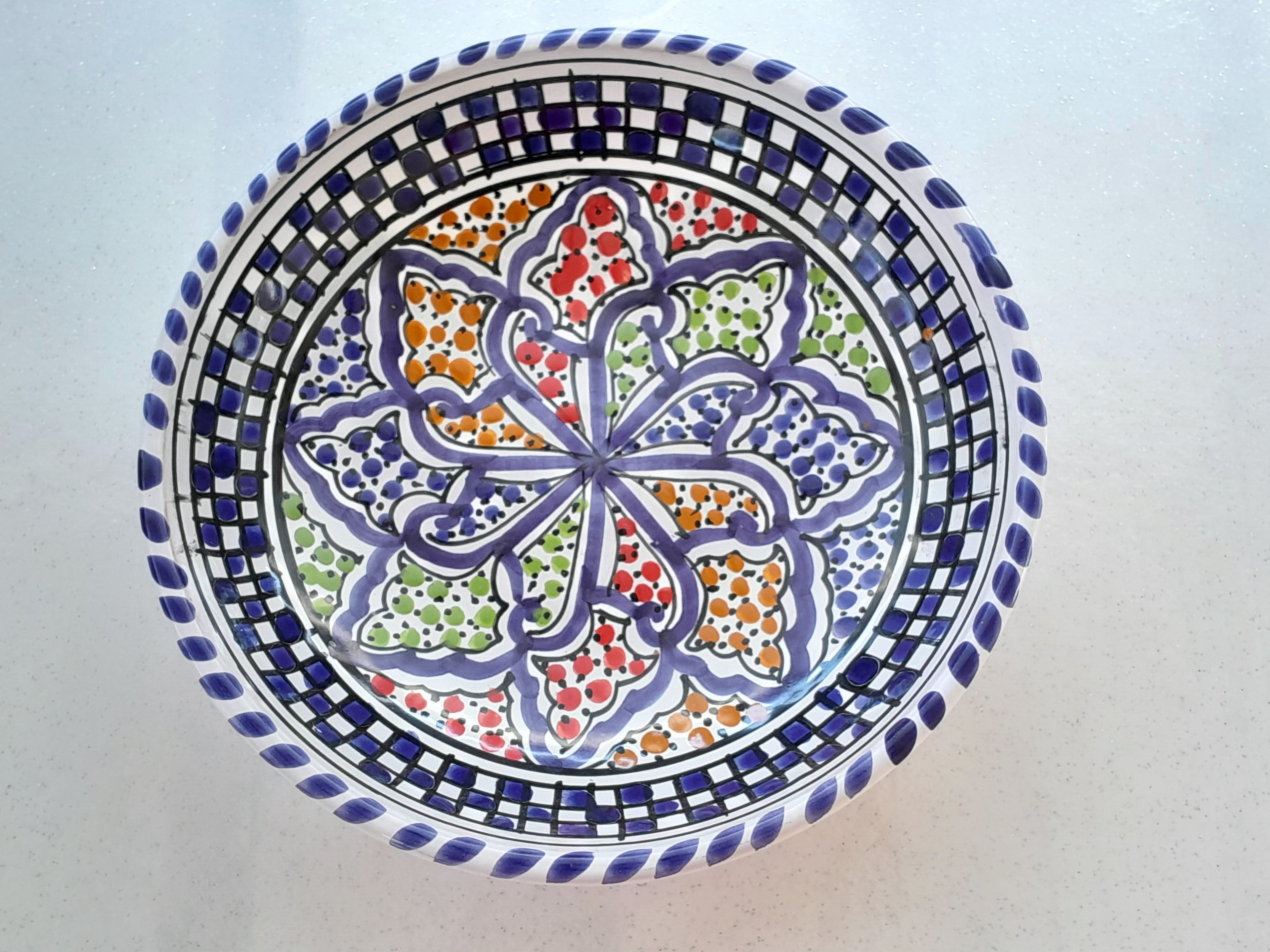 Assiette creuse tunisienne - Ref 036