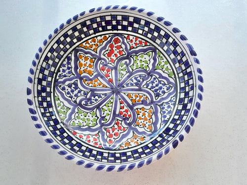 Assiette creuse tunisienne - Ref 036