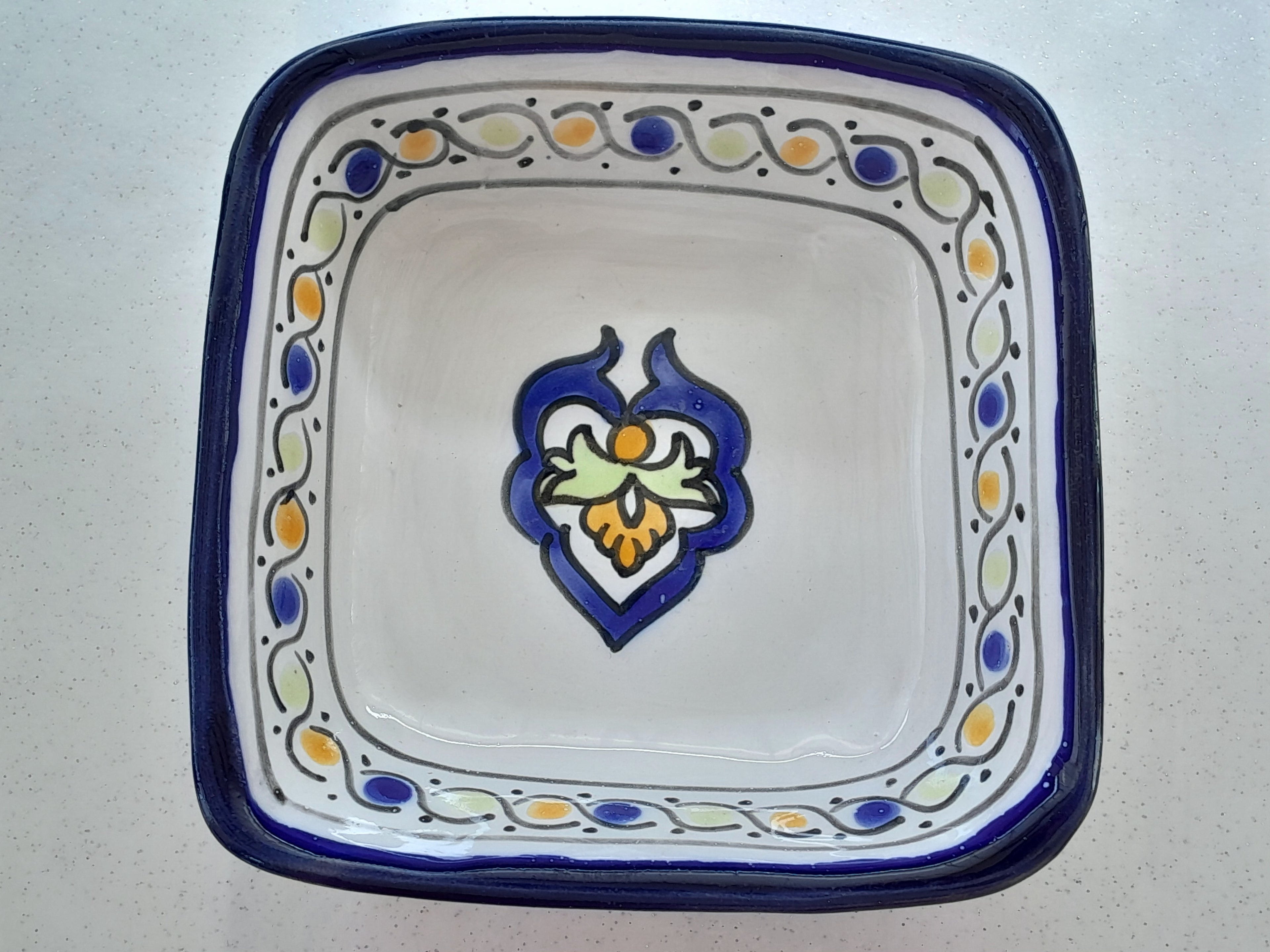 Plat artisanal céramique oriental - Ref 041