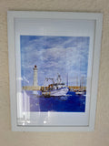 Tableau scène maritime Méditerrannée -Ref 048
