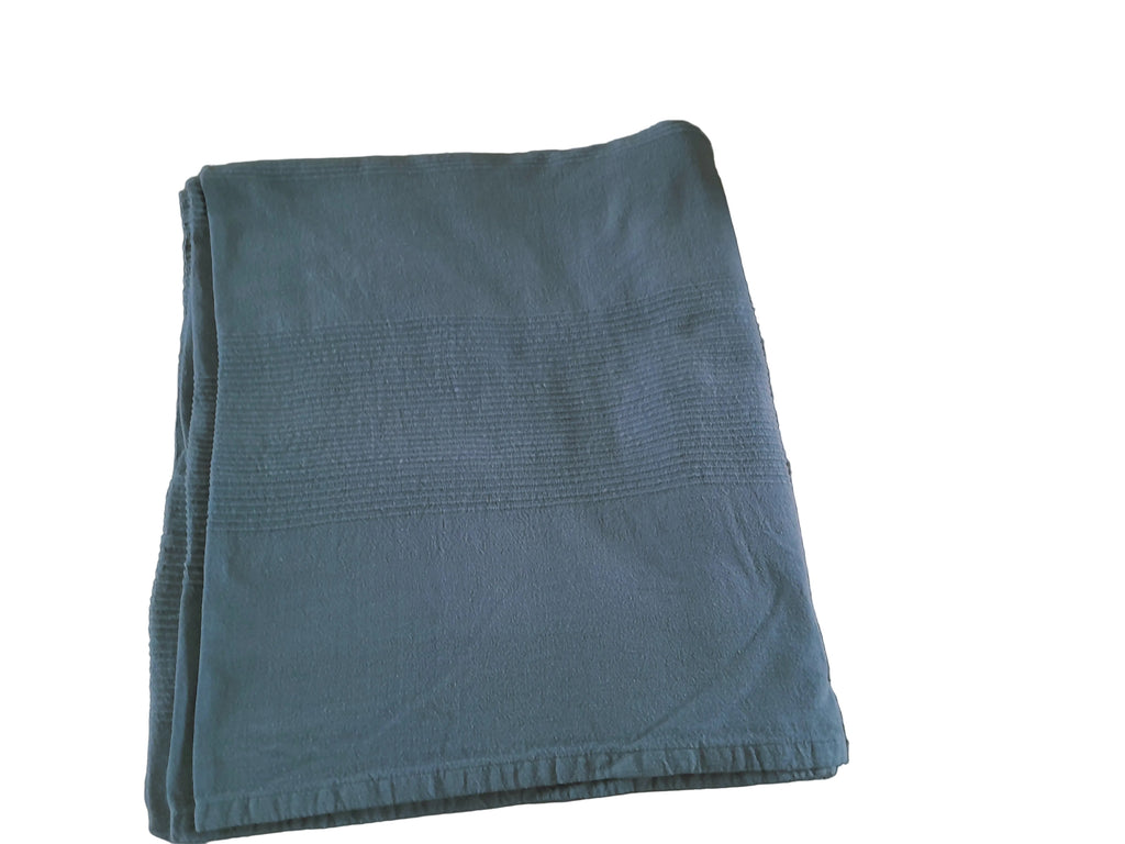 Plaid en coton couleur bleu céladon - Ref 056